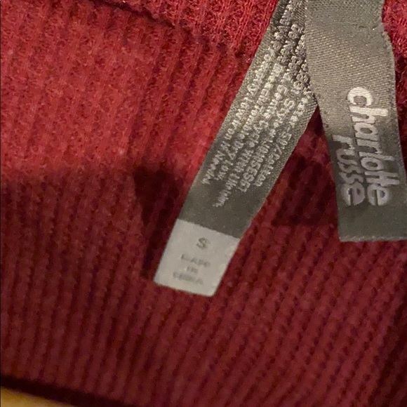 Red open front thin cardigan - Picture 3 of 4